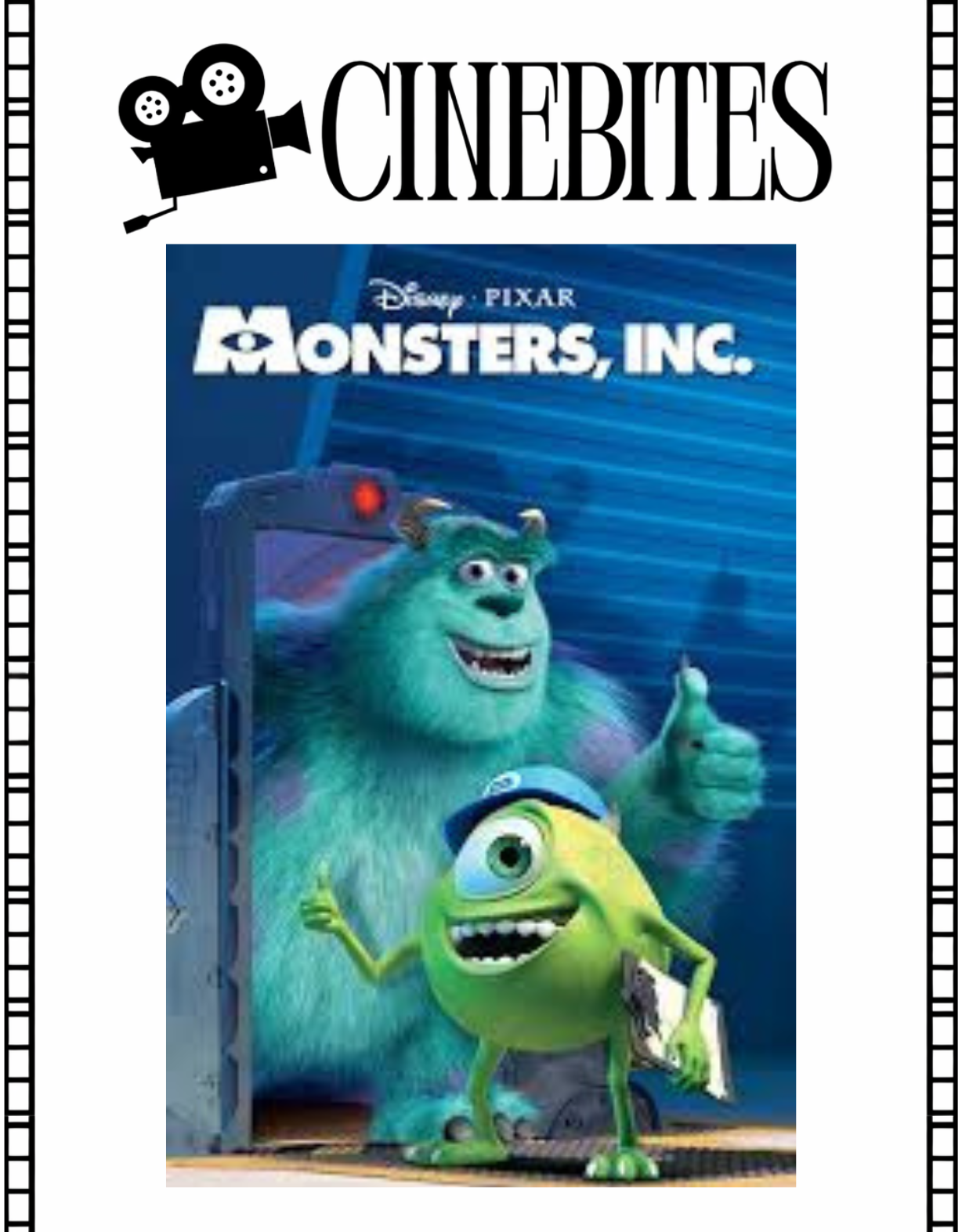 Monsters INC - April 3rd
