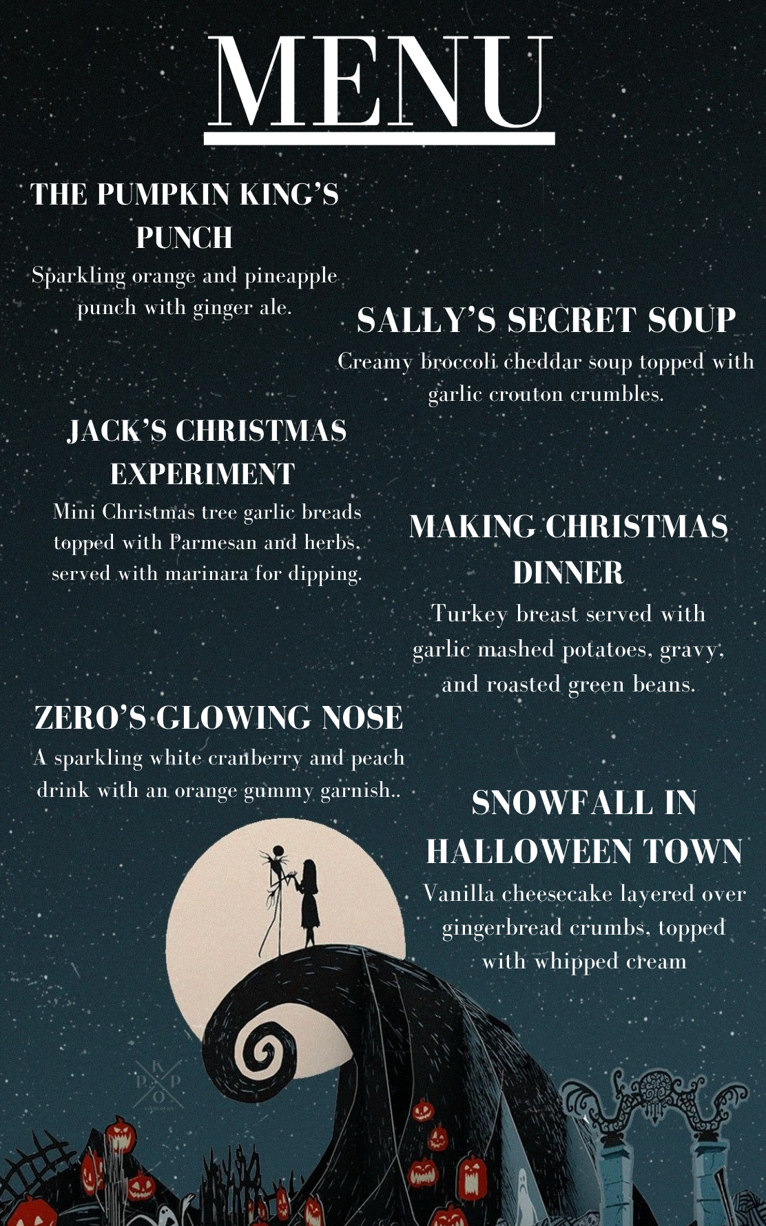 The Nightmare Before Christmas- November 4th
